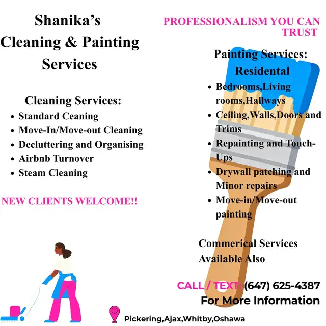 Cleaning & Painting Services-Residential & Commercial 