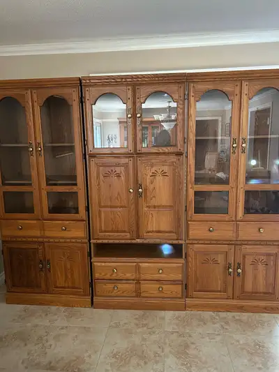 3 pcs Oak Cabinets, View more