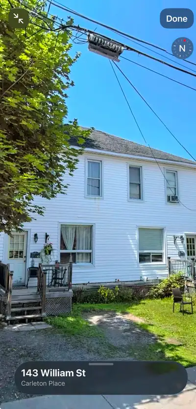 Nice older 1/2 side-by-side double in quiet neighbourhood. Living room as you enter from your car ou...