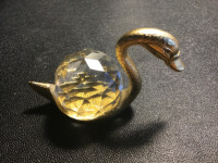 CRYSTAL BALL WITH GOLD SWAN