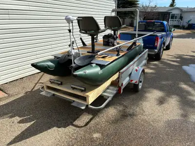 I am selling my inflatable pontoon boat, a fantastic way to get out on the water! This boat is in us...