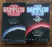 The Babylon File I & II (Guides to Babylon 5) by Andy Lane