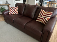 FREE Brown Leather sofas x2