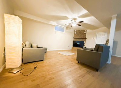 All inclusive. One bedroom in spacious basement in two bedroom apartment available for rent in Inger...