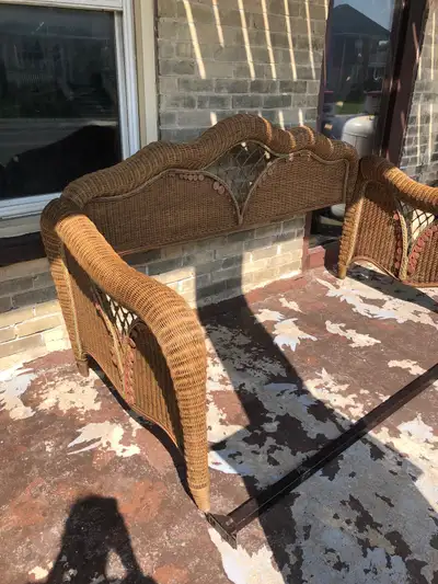 Vintage Wicker Daybed, View more