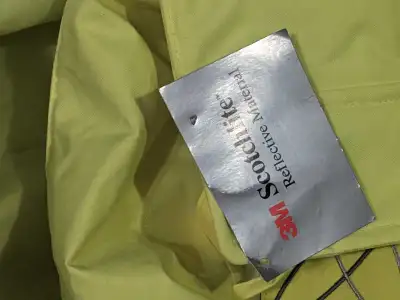 Size Small / 125 -160 lbs person I'm guessing. Stay safe and dry with this high-visibility reflectiv...