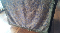 Vintage Paisley Throw/Tablecloth? Fringe on All Sides