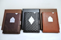 New Exentri Premium Leather 6 Card/Cash Front Pocket Wallets