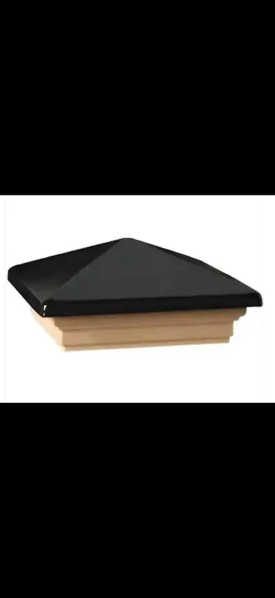 6x6 Premium Post Cap - Black top Pressure Treated base., View more
