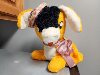 PLUSH PAJAMA BAG BURRO by PRINCESS TOYS - vintage, 1961