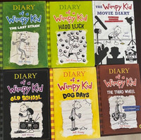 Diary of a Wimpy Kid books - Total of 10 (Soft and Hard covers)