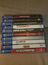 bunch of PS4 games  