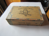 CIGAR BOXES - wooden - WHITE OWL - empty - REDUCED!!!!