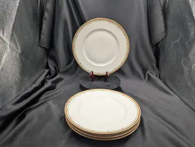 L. Bernardaud & Cie Limoges Porcelain Dinner Plates Set of 4, View more