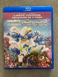 The Smurfs 1 2 3 Movie Collection The Lost Village bluray 