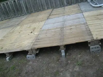 palette cloture passerelle deck quai plateforme terrasse patio, View more