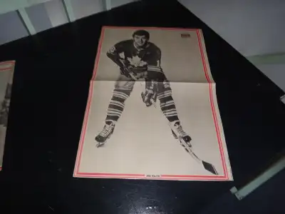 Toronto Maple Leafs vintage mike walton # 16 Black & white poste, View more