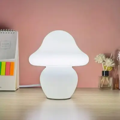 【Unique Hand-Blown Glass Lamp】:Made from glass with a timeless silhouette. It could be as a decorati...