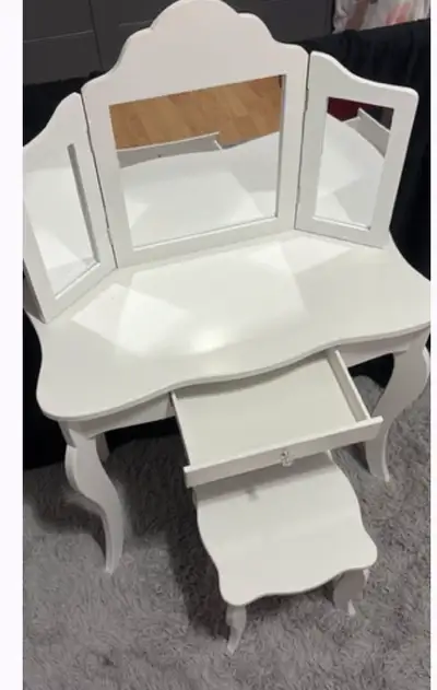 Beautiful White Little Girls Vanity., View more