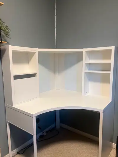 IKEA Desk - MICKE White Corner Work Station, View more