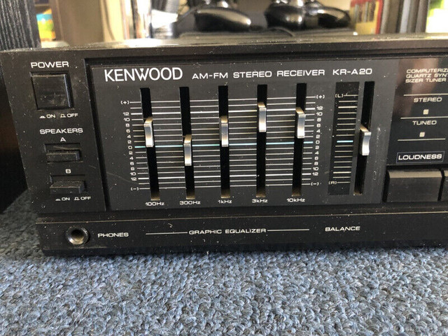 Vintage Kenwood KR-A20 AM/FM Stereo Receiver Tuner Amplifier in Stereo Systems & Home Theatre in City of Toronto - Image 2