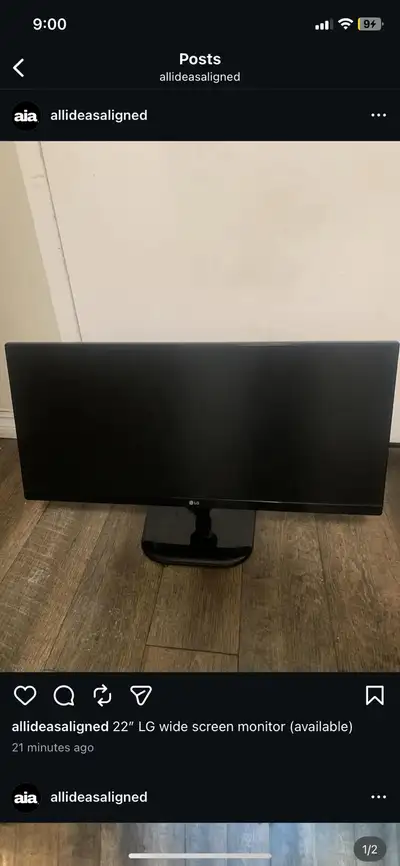 LG 22 inch Monitor, View more