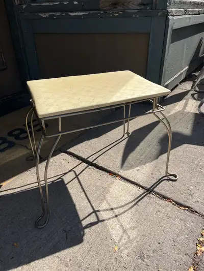 Vintage Cream Vanity Stool, View more