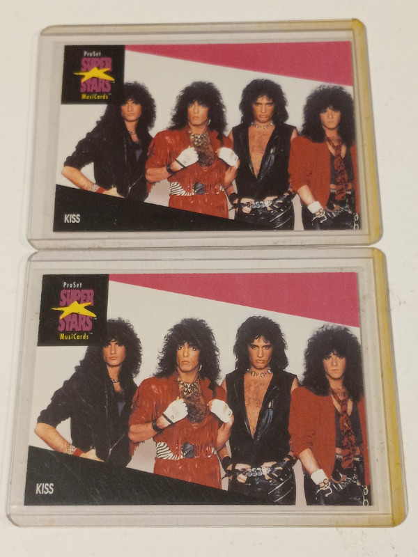 KISS Classic Rock Trading Cards Lot of 2 NM/MT Pro Set 1991 in Arts & Collectibles in Trenton