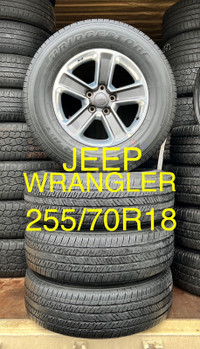 (Jeep Wrangler) 255/70R18 Bridgestone All Season*** 4 USED TIRES