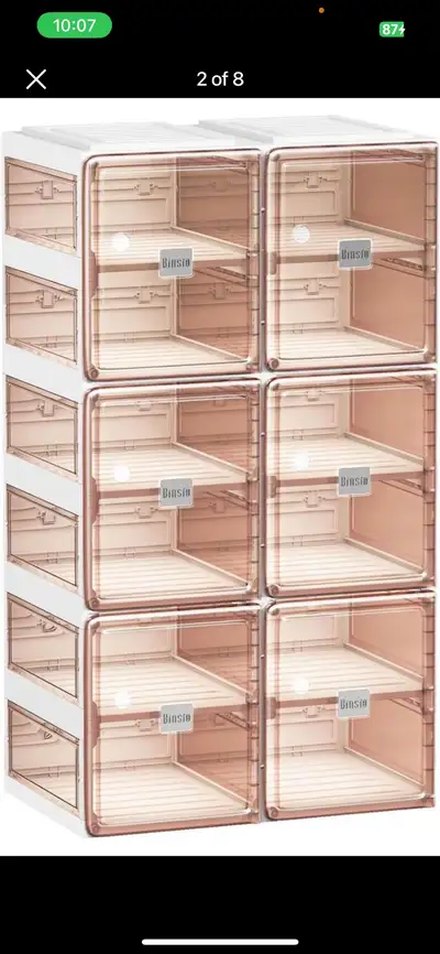 BINSIO Shoe Rack Closet Organizer and Storage, Portable for Entr, View more