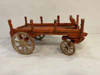 VINTAGE Wrought Iron Toy Wagon Collectible