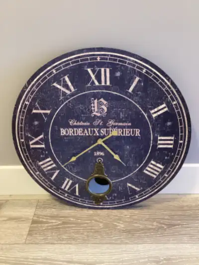 Battery operated Clock 23” in diameter $30 Text or phone 709-685-5348