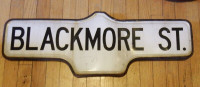 Genuine Vintage BLACKMORE ST. Toronto Street Sign