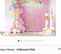 Pink shimmer wall backdrop 6x4 for rent 