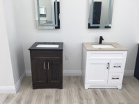 Bathroom vanity with Quartz countertop wholesale price 