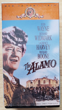 VHS CASSETTE TAPE - THE ALAMO - JOHN WAYNE - 2 CASSETTES