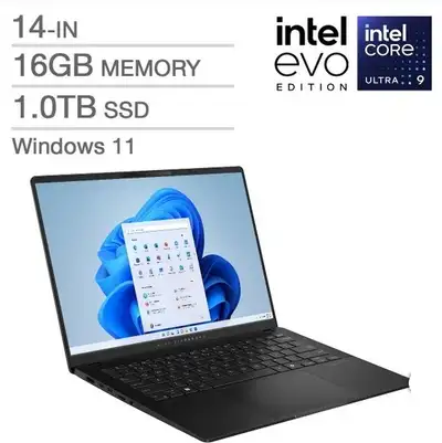 Laptop ASUS VivoBook S 14'' Ultra 9 185H 1TB SSD 16GB RAM Win 11, View more