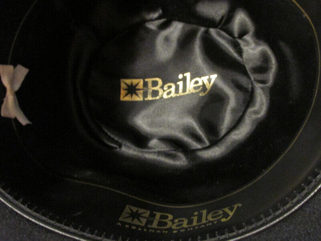 BAILEY English Bowler Derby Hat Black Vintage Genuine Fur Felt in Men's in Hamilton - Image 3