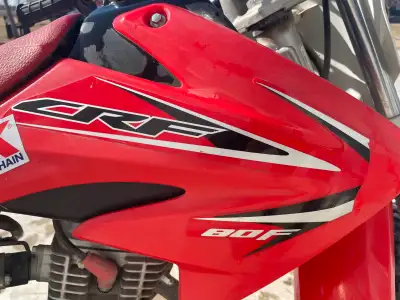 2013 Honda CRF80 Runs and drives great. Ready to go. Good starter bike. Kick start, manual , clutch....