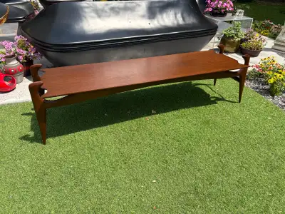 Vintage Sculptural Walnut Coffee Table, View more