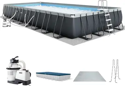 Intex 32'X16'X52" above ground swimming pool brand new, View more