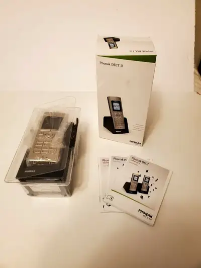 Phonak Dect Ii Cordless Phone For Use With Hearing Aids - New Open Box Just like title says ********...