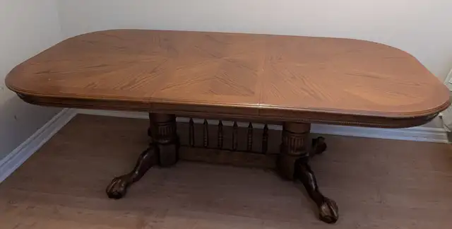 Dinning room solid  wood table. (no chairs) in Dining Tables & Sets in City of Toronto - Image 3