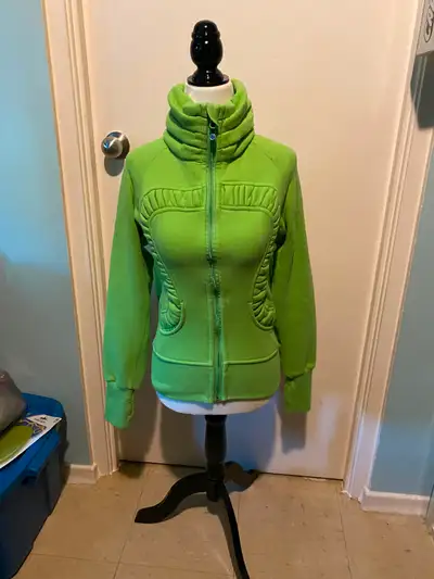 LULULEMON LIME GREEN CUDDLE UP JACKET, View more