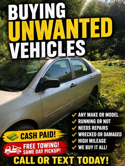 We buy Toyota, Kia, and Hyundai vehicles in any condition — ✅ Running or not ✅ Rusty, smashed, broke...