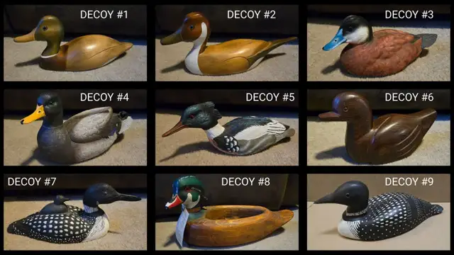 Vintage Decorative Decoy Birds/Ducks in Arts & Collectibles in Barrie - Image 2