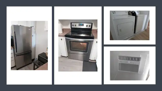 Fridge, Oven, Washing machine, drying machine and Climatiseur