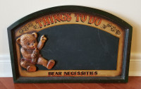 Children's wood chalkboard