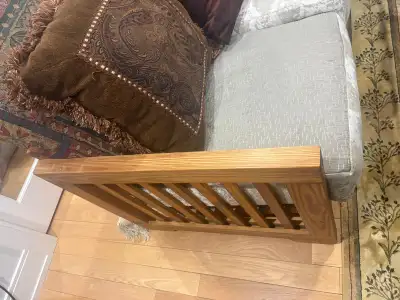 Solid Wooden Sofa. Change the cautions and it is a brand new, View more