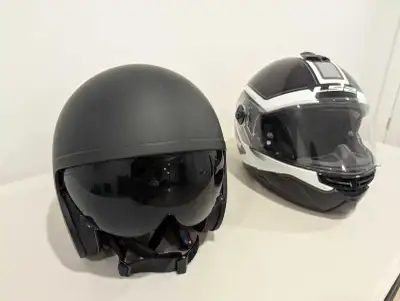 Motocycle Helmet One Full Face One Half Face $50 Each